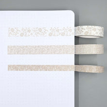 Load image into Gallery viewer, Ivory Summer Wedding Set of 3 Washi Tapes
