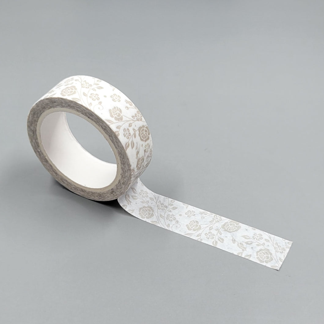 Ivory Summer Wedding Blooms Washi Tape