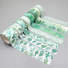 Load image into Gallery viewer, Botanical Variety Set of 8 Washi Tapes
