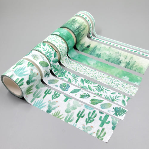 Botanical Variety Set of 8 Washi Tapes