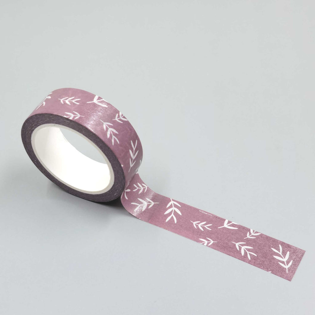 Burgundy Twigs Washi Tape