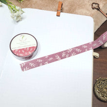 Load image into Gallery viewer, Burgundy Twigs Washi Tape
