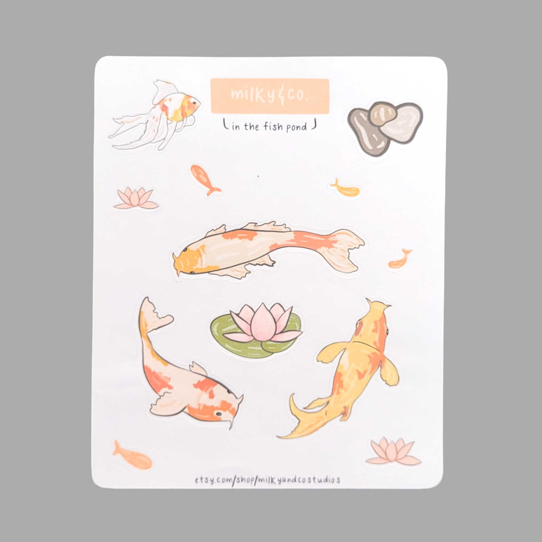 In The Fish Pond Sticker Sheet