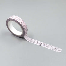 Load image into Gallery viewer, Mauve Floral Slim Washi Tape
