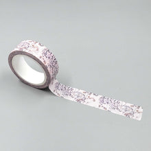 Load image into Gallery viewer, Mauve Floral Washi Tape
