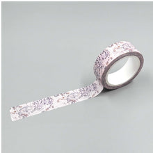 Load image into Gallery viewer, Mauve Floral Set of 3 Washi Tapes
