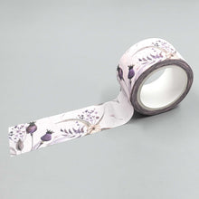 Load image into Gallery viewer, Mauve Floral Set of 3 Washi Tapes
