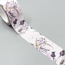 Load image into Gallery viewer, Mauve Floral Wide Washi Tape
