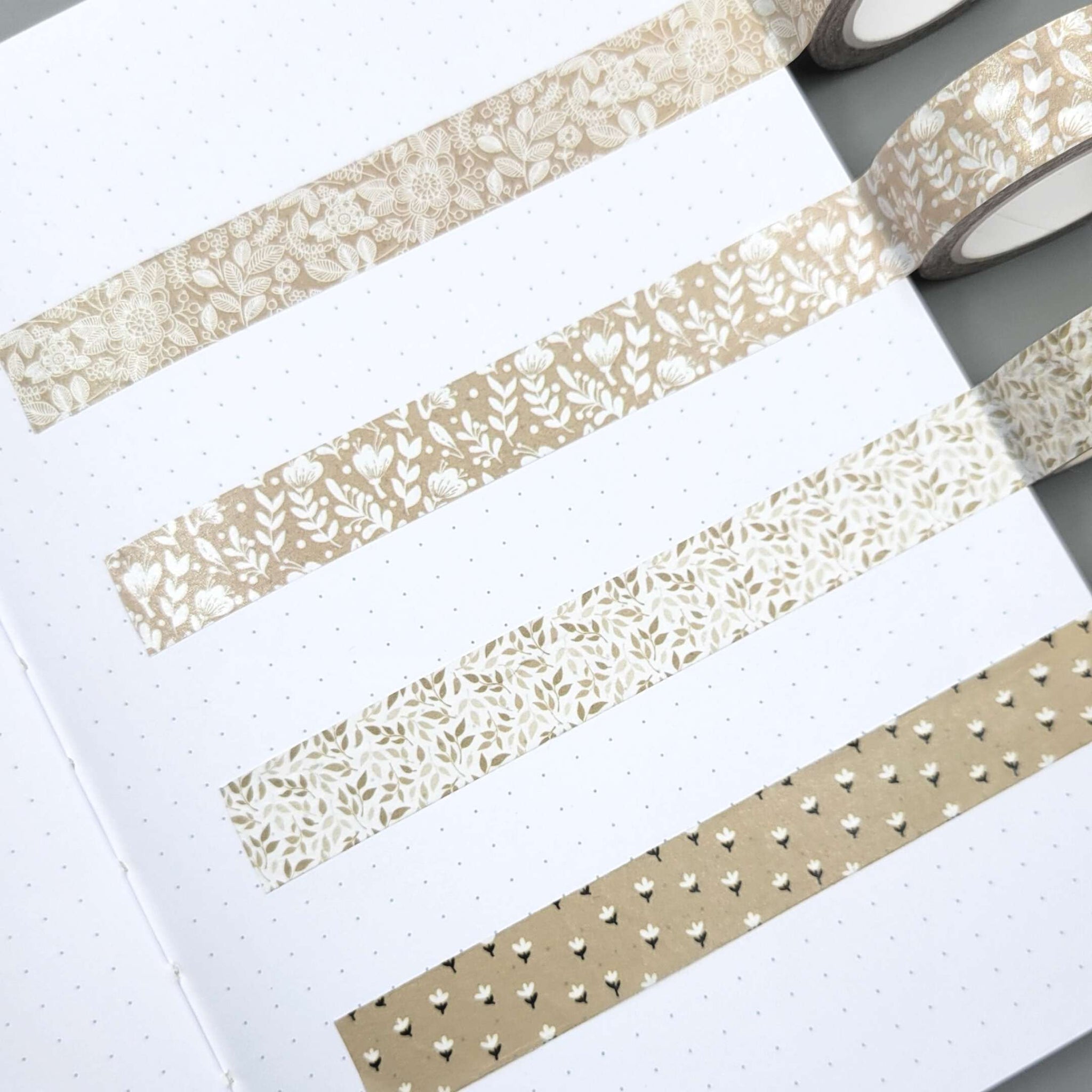 Neutral Set of 4 Washi Tapes