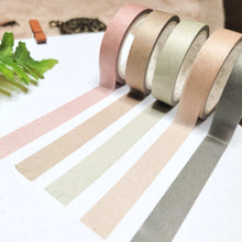 Load image into Gallery viewer, Natural Solids Set of 5 Slim Washi Tapes
