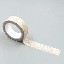 Load image into Gallery viewer, Kraft Lace Floral Washi Tape
