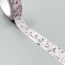 Load image into Gallery viewer, Mauve Floral Slim Washi Tape
